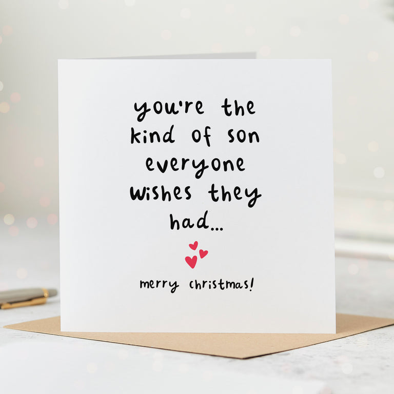 Son Everyone Wishes For Christmas Card