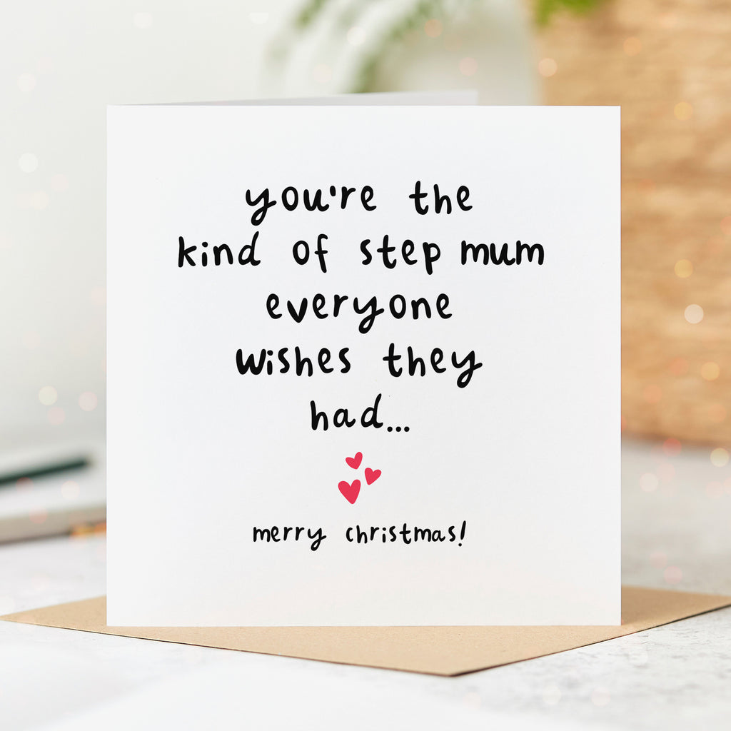 Step Mum Everyone Wishes For Christmas Card