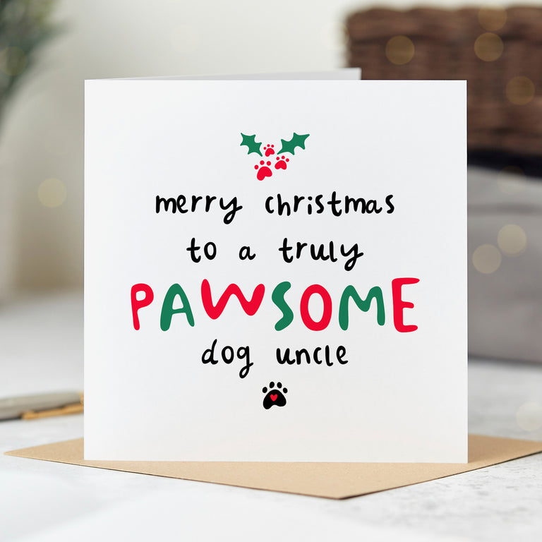Uncle Pawsome Christmas Card