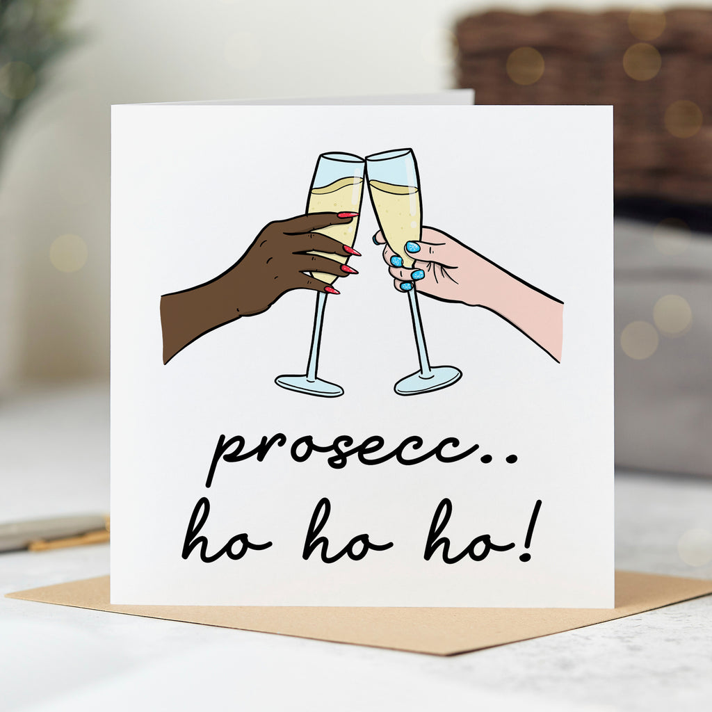 Prosecc-ho-ho-ho Christmas Card