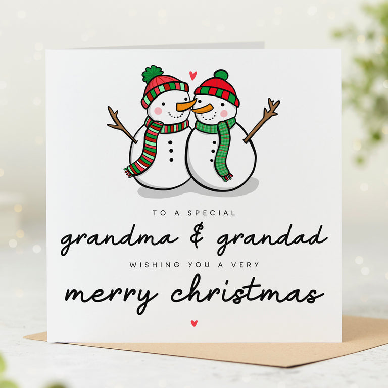 Special Grandma and Grandad Christmas Card