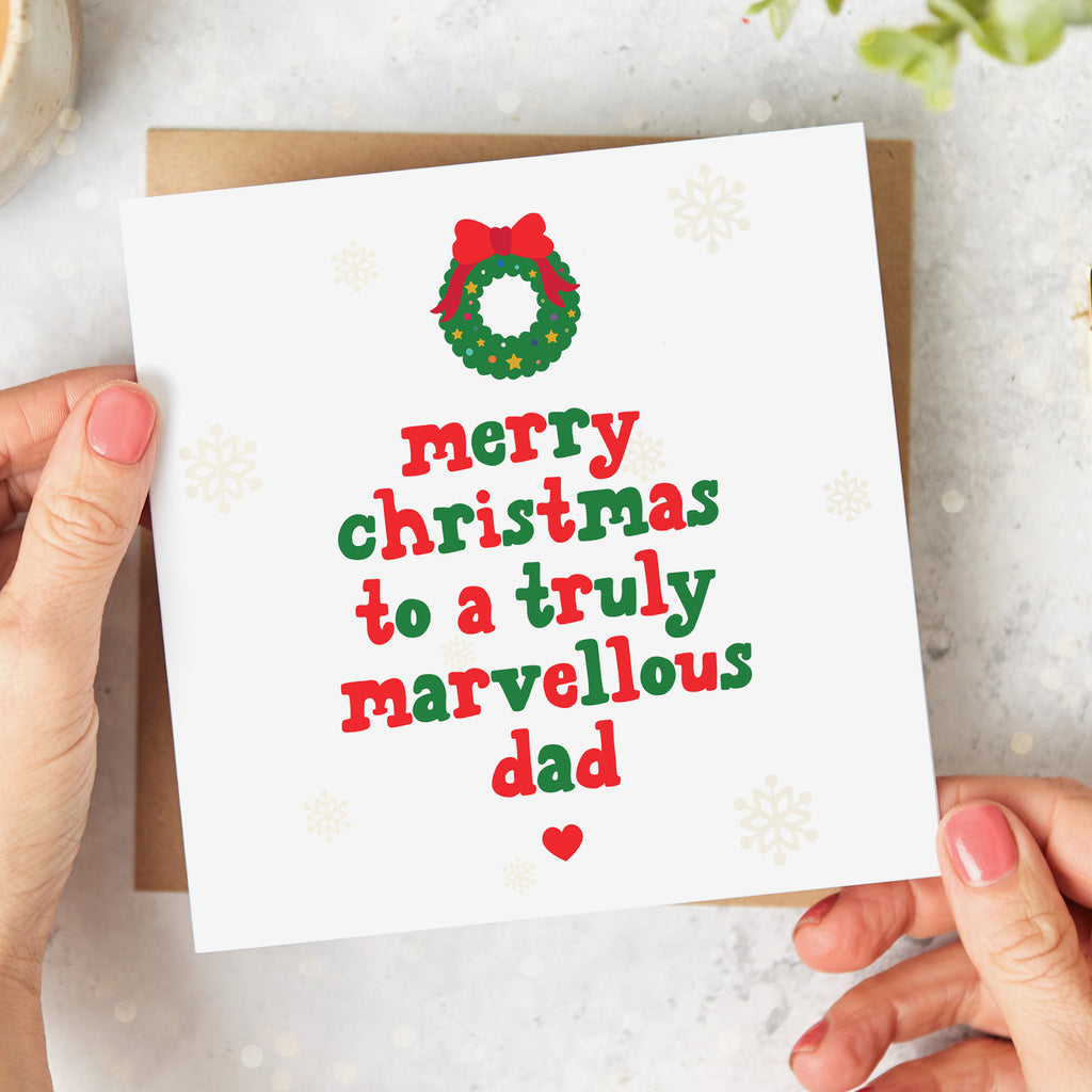 Dad Truly Marvellous Christmas Card
