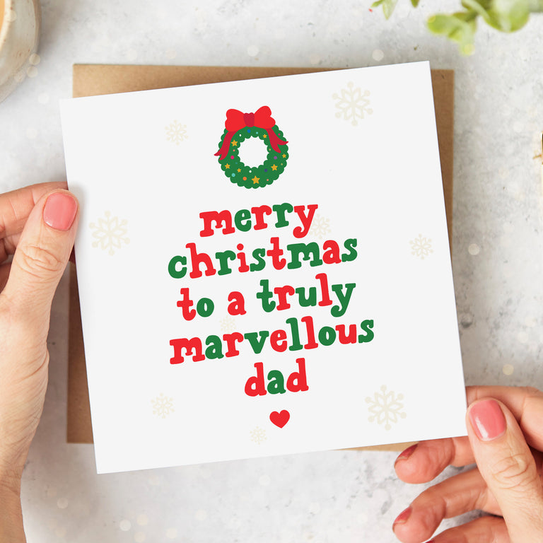 Dad Truly Marvellous Christmas Card