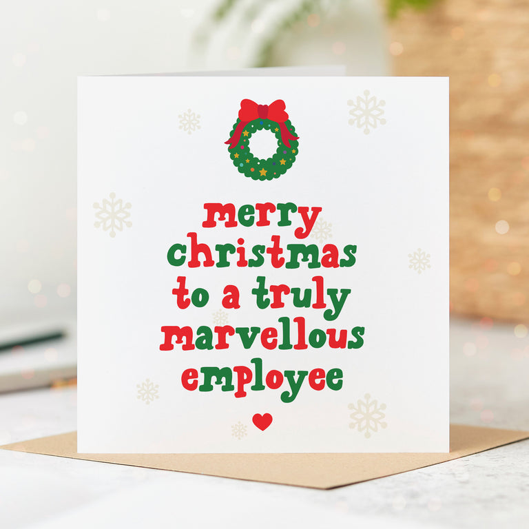 Employee Truly Marvellous Christmas Card