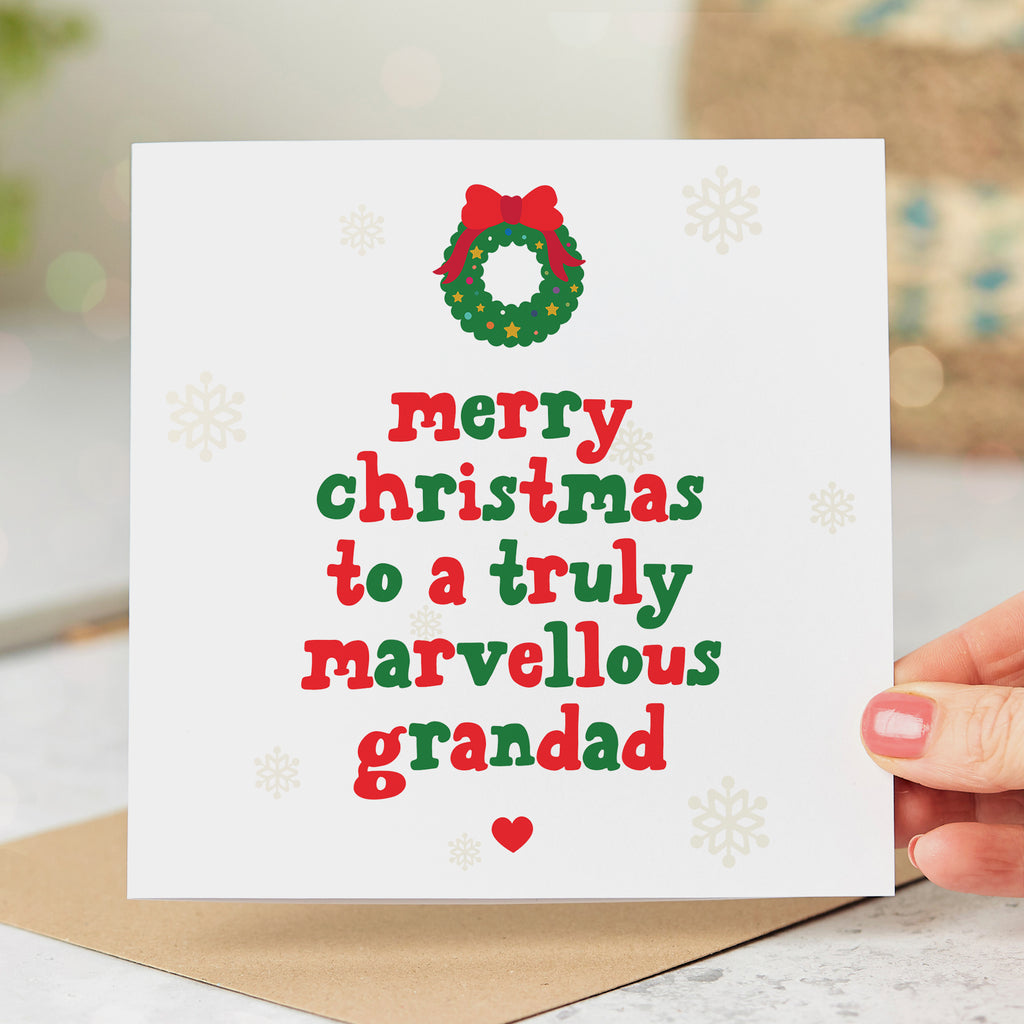Grandad Truly Marvellous Christmas Card