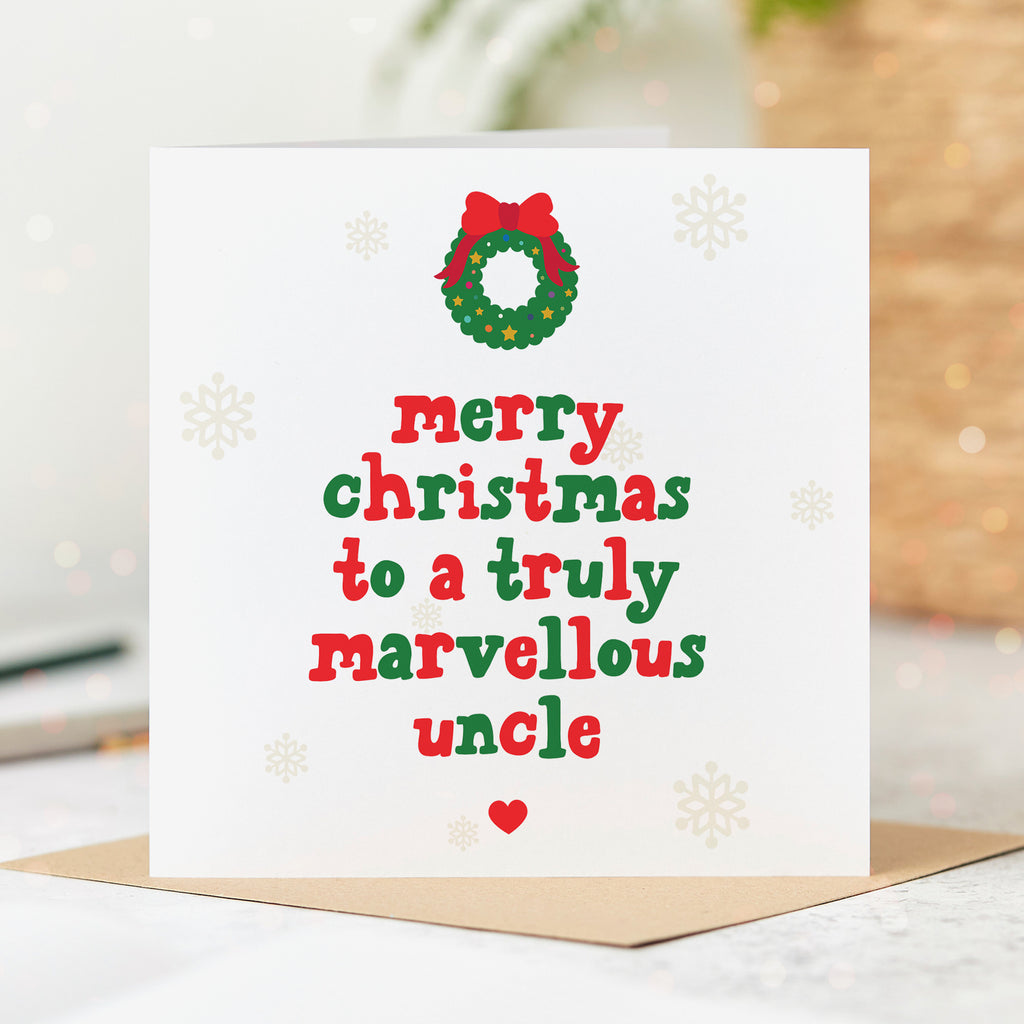 Uncle Truly Marvellous Christmas Card