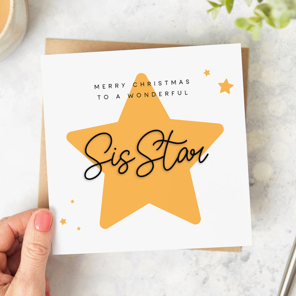 Sis Star Christmas Card