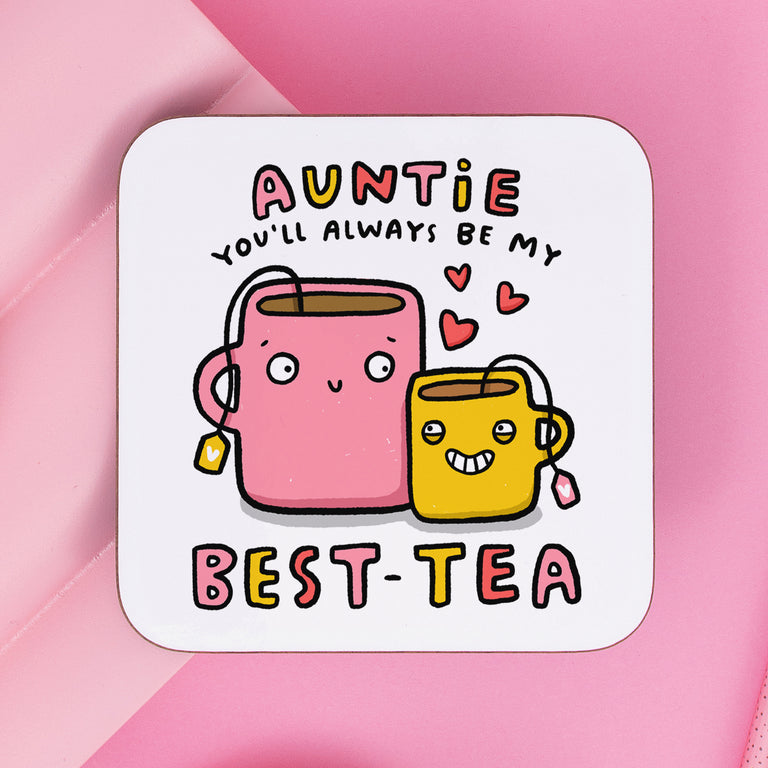 Auntie My Best-Tea Coaster