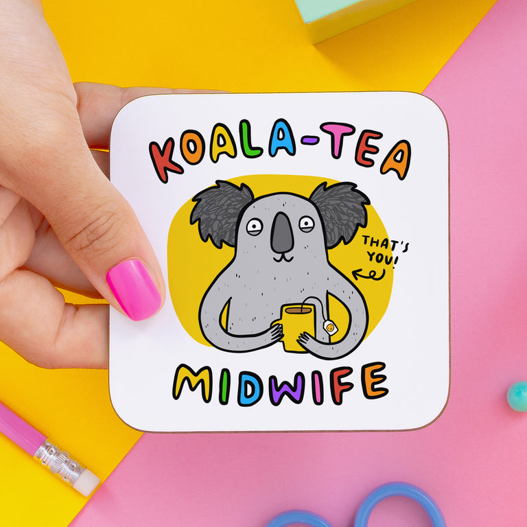 Midwife Koala Tea Coaster