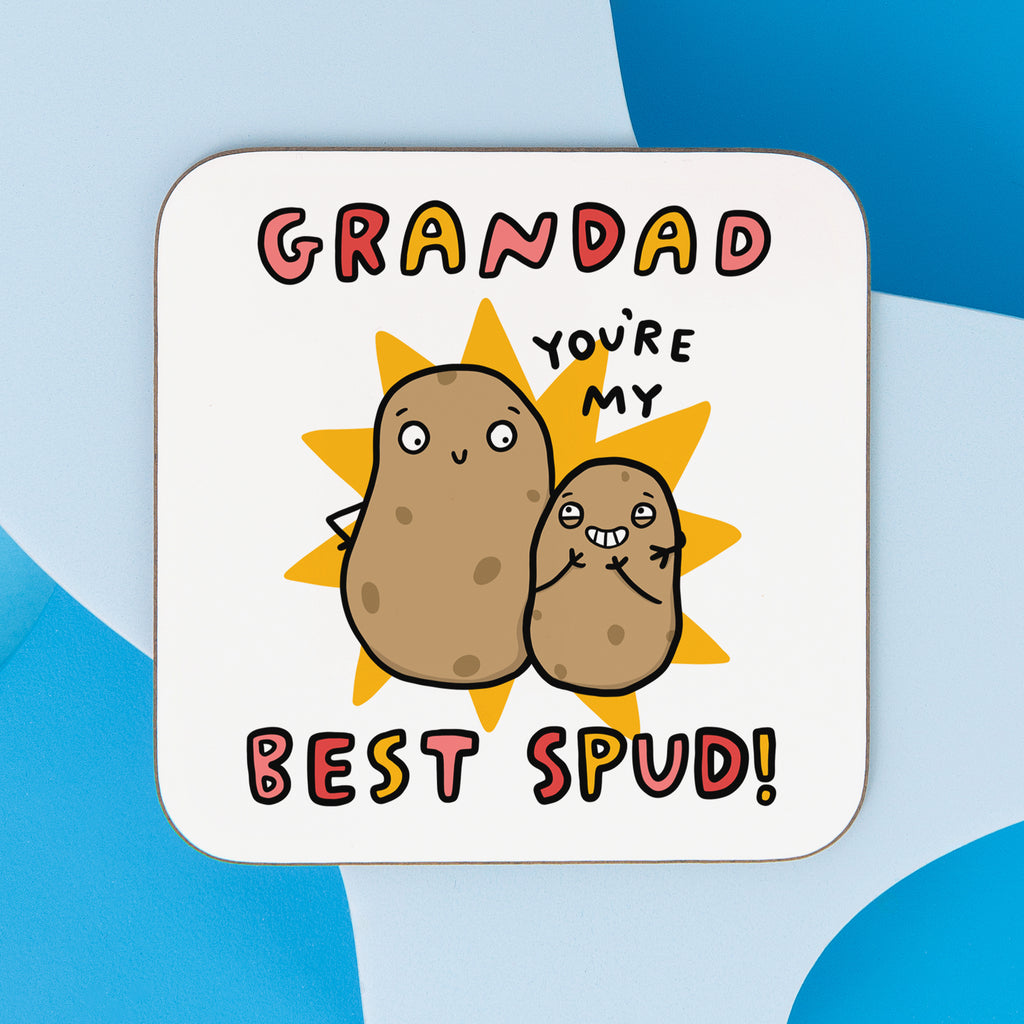 Grandad My Best Spud Coaster
