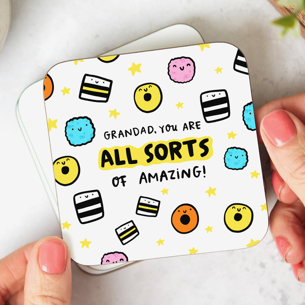 Grandad All Sorts of Amazing Coaster