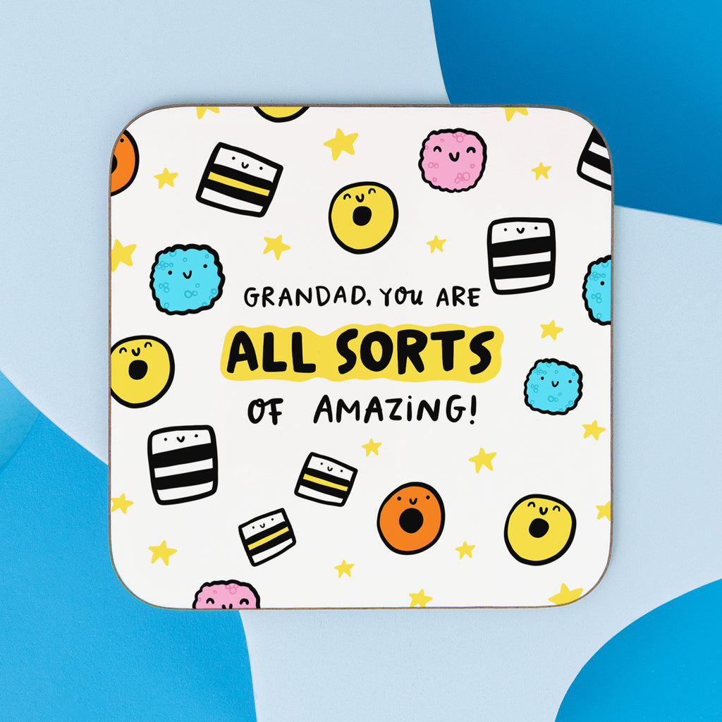 Grandad All Sorts of Amazing Coaster