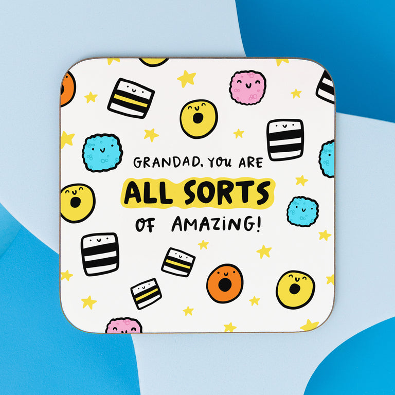 Grandad All Sorts of Amazing Coaster