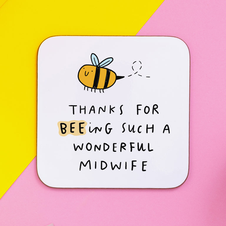 Midwife Beeing Wonderful Coaster