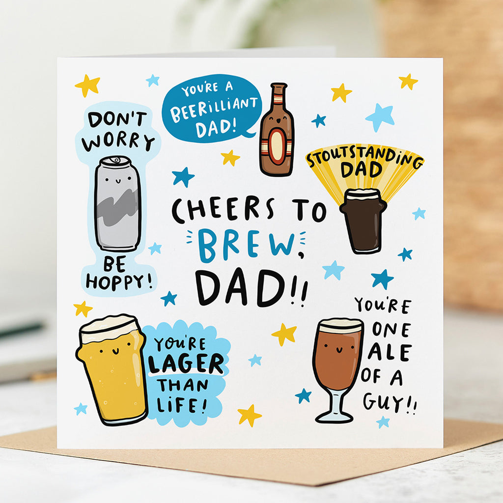 Dad Cheers to Brew Card