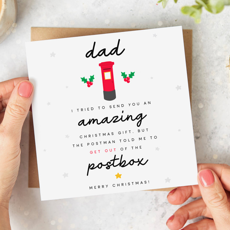 Dad Postbox Christmas Card