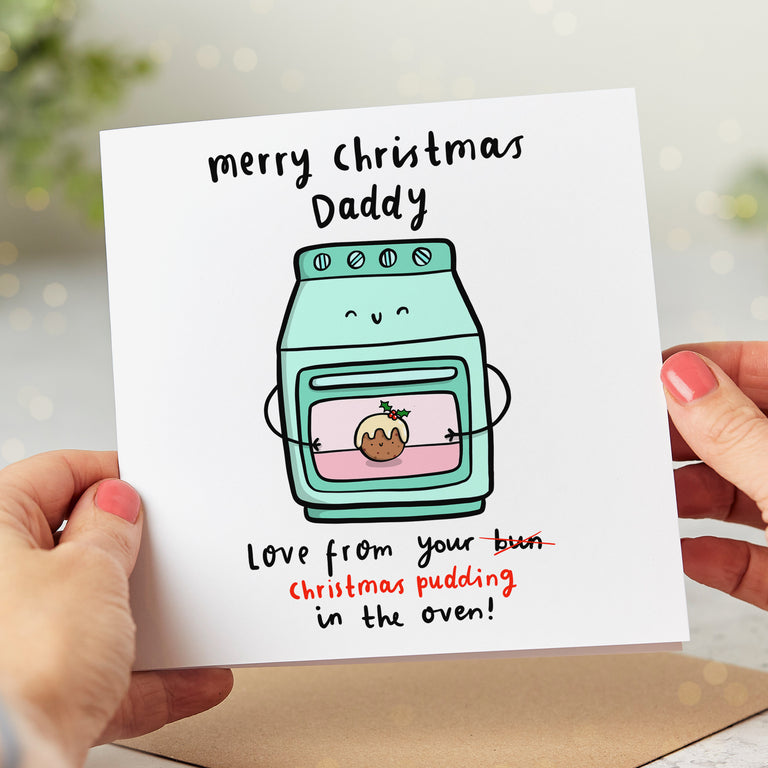 Daddy Christmas Pudding from Bump Card