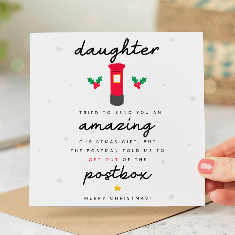 Daughter Postbox Christmas Card