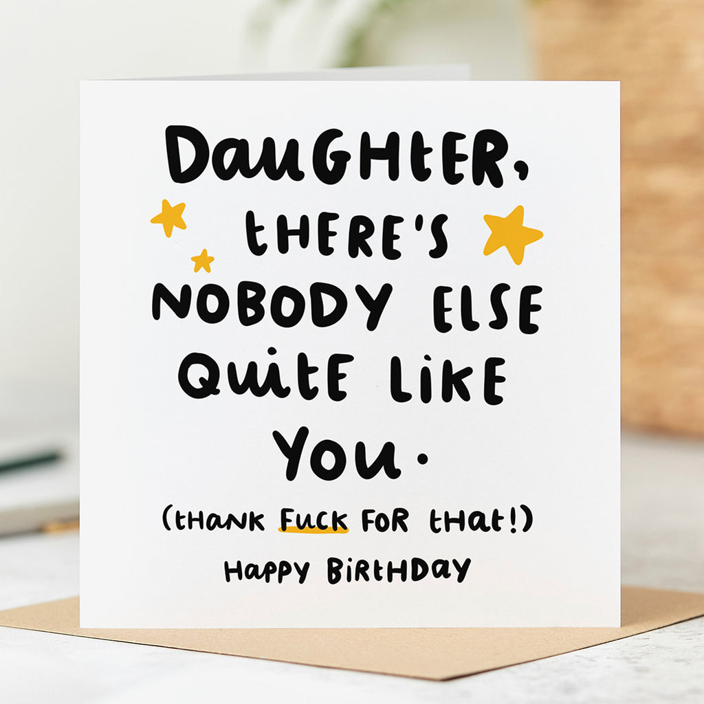 Daughter Nobody Like You Birthday Card