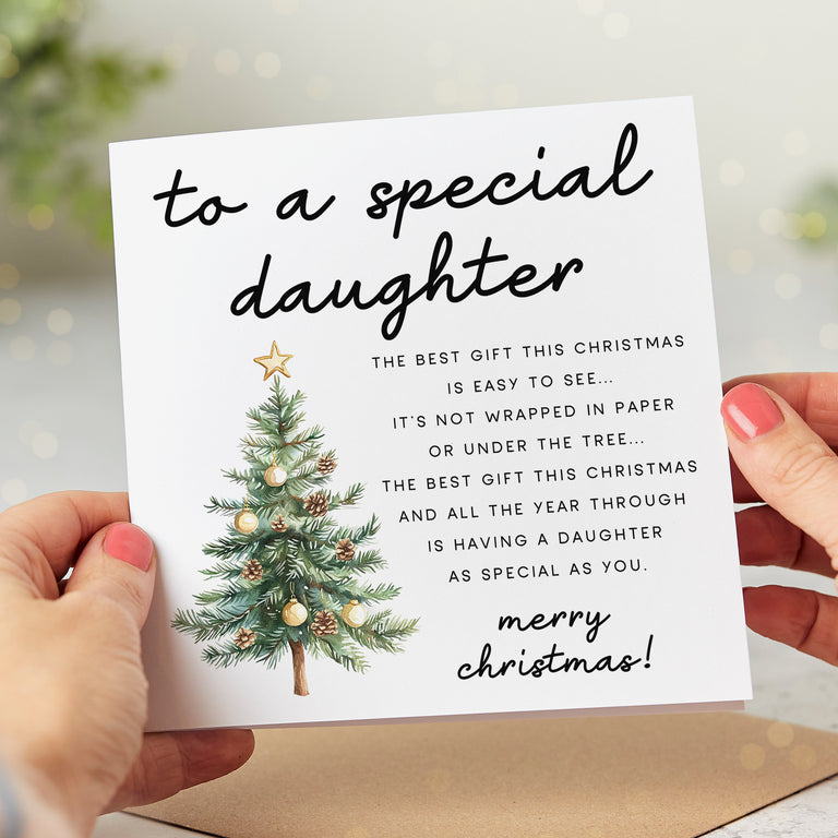 Daughter the Best Gift is You Christmas Card