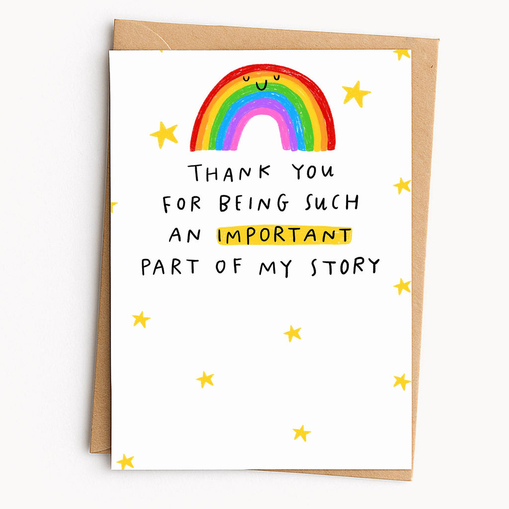 Important Part Of My Story Gift Card Holder - Thank You Gift Idea For Teacher | End Of School Appreciation, Teaching Assistant, Head Teacher, SENCO, Counsellor, Support Worker, Childminder, Nursery Daycare Assistant