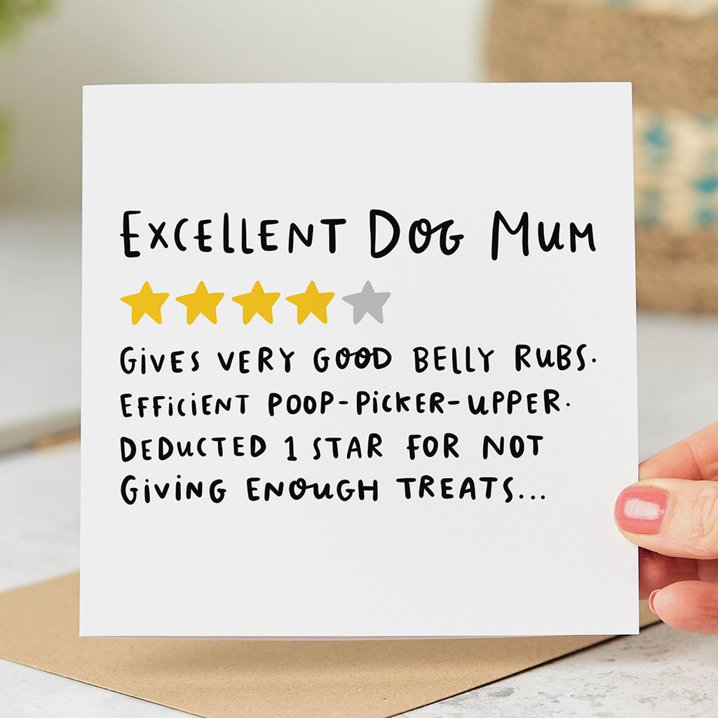 Excellent Dog Mum Card