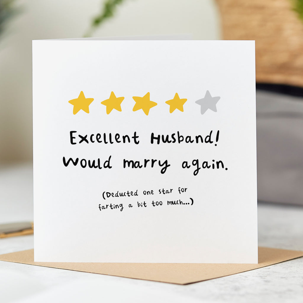 Husband Farting too Much Card