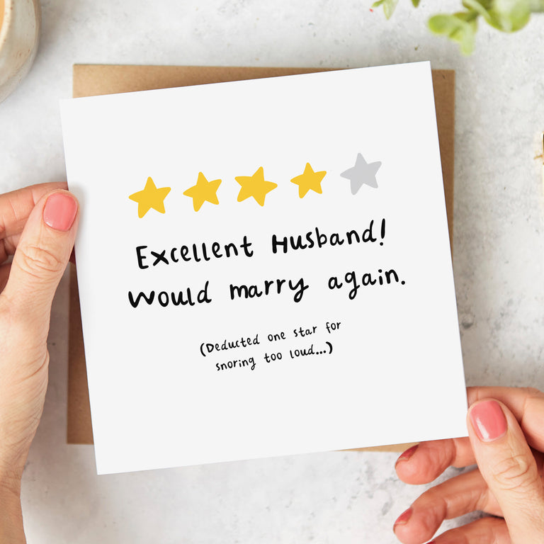 Husband Snoring too Loud Card