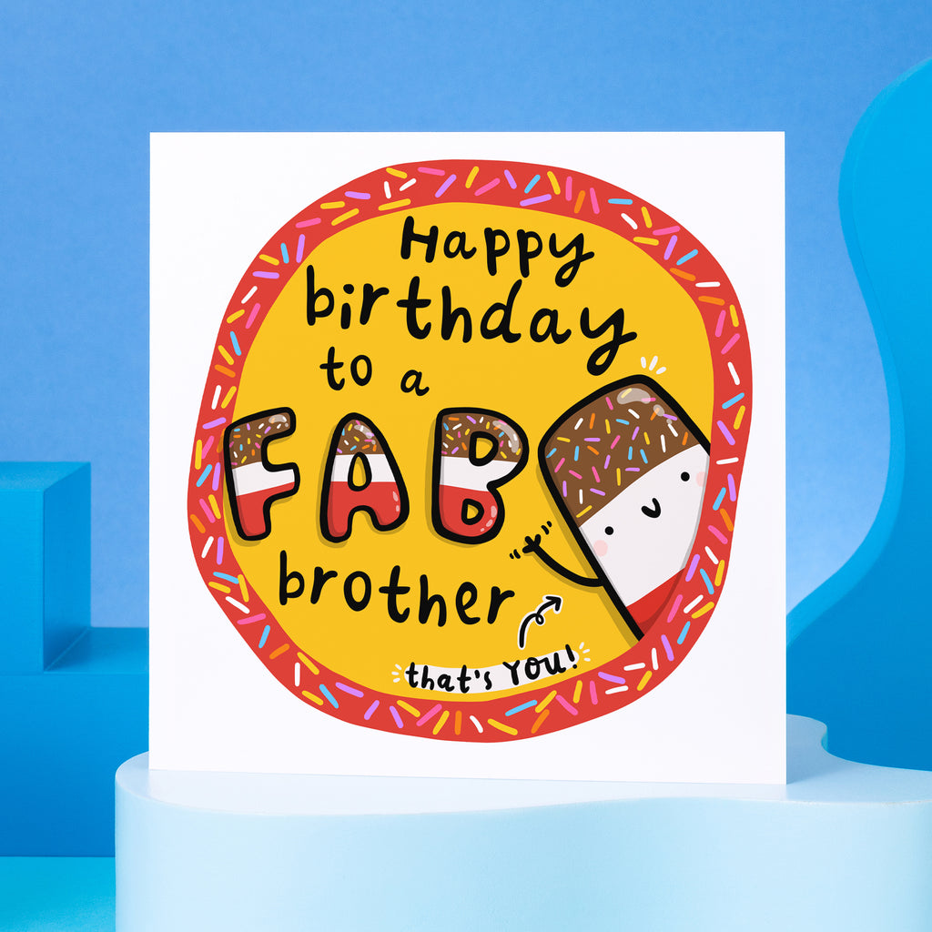 Fab Brother Birthday Card