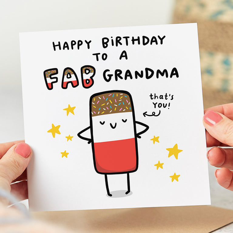 Fab Grandma Birthday Card