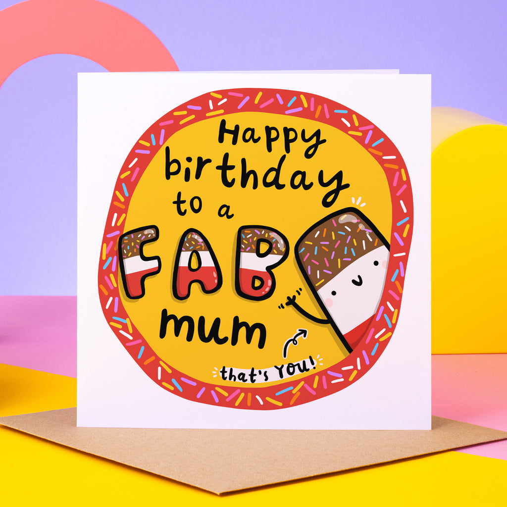 Fab Mum Birthday Card