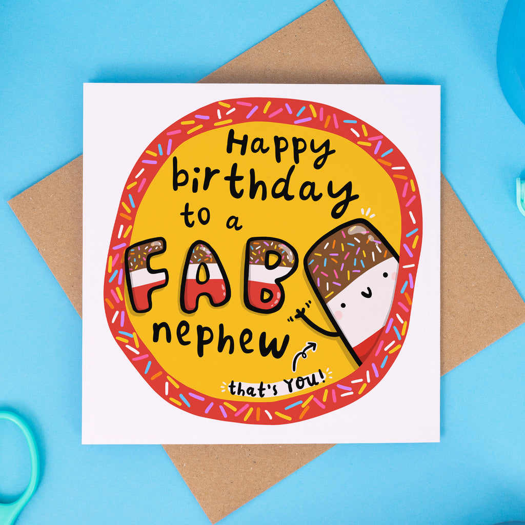 Fab Nephew Birthday Card