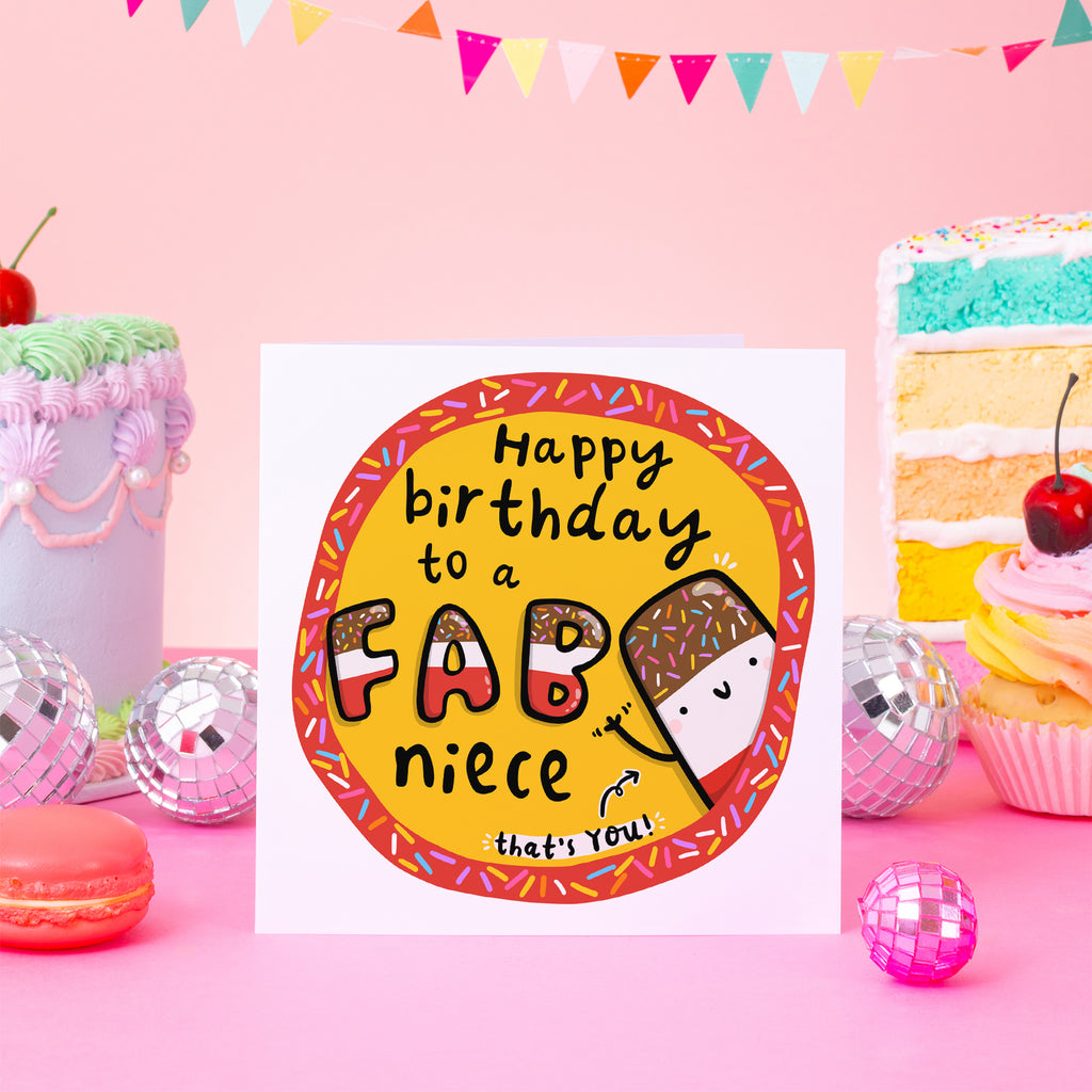 Fab Niece Birthday Card