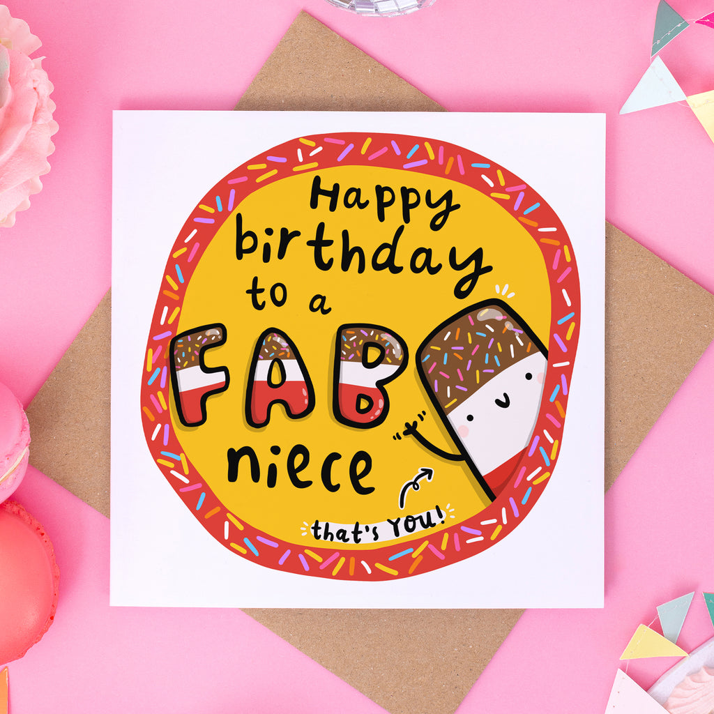 Fab Niece Birthday Card