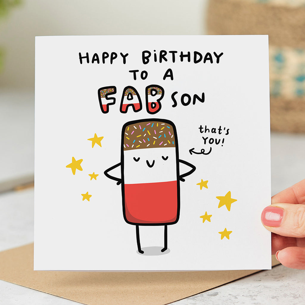 Fab Son Birthday Card