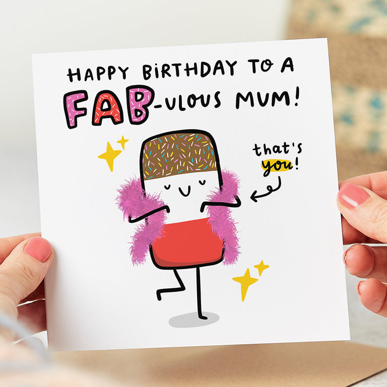 Fab-ulous Mum Birthday Card