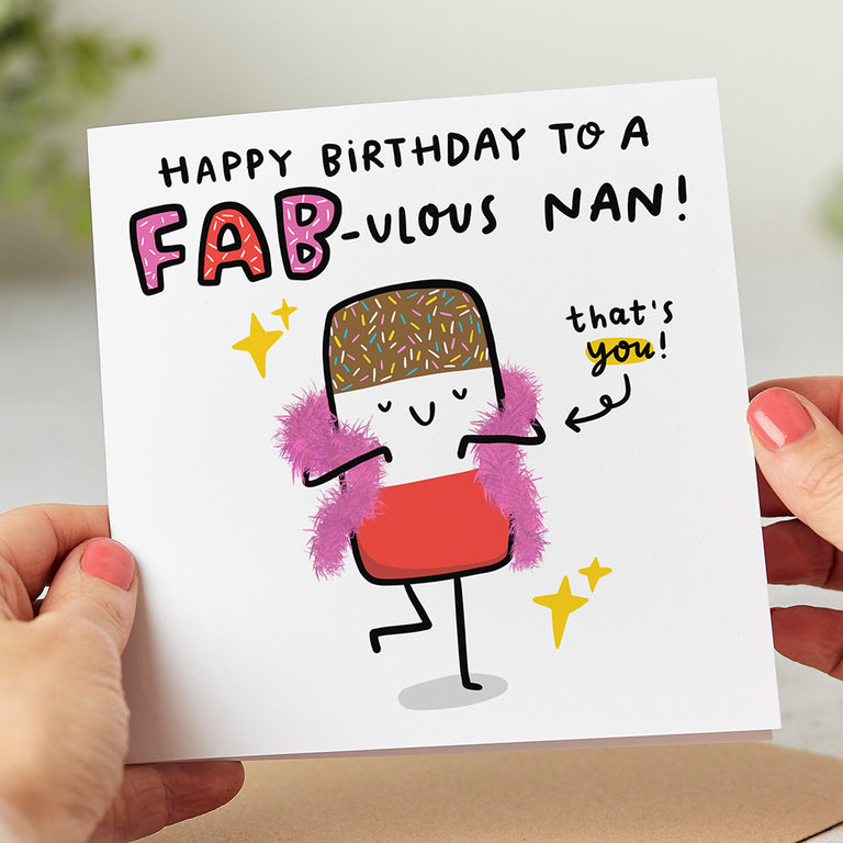 Fab-ulous Nan Birthday Card
