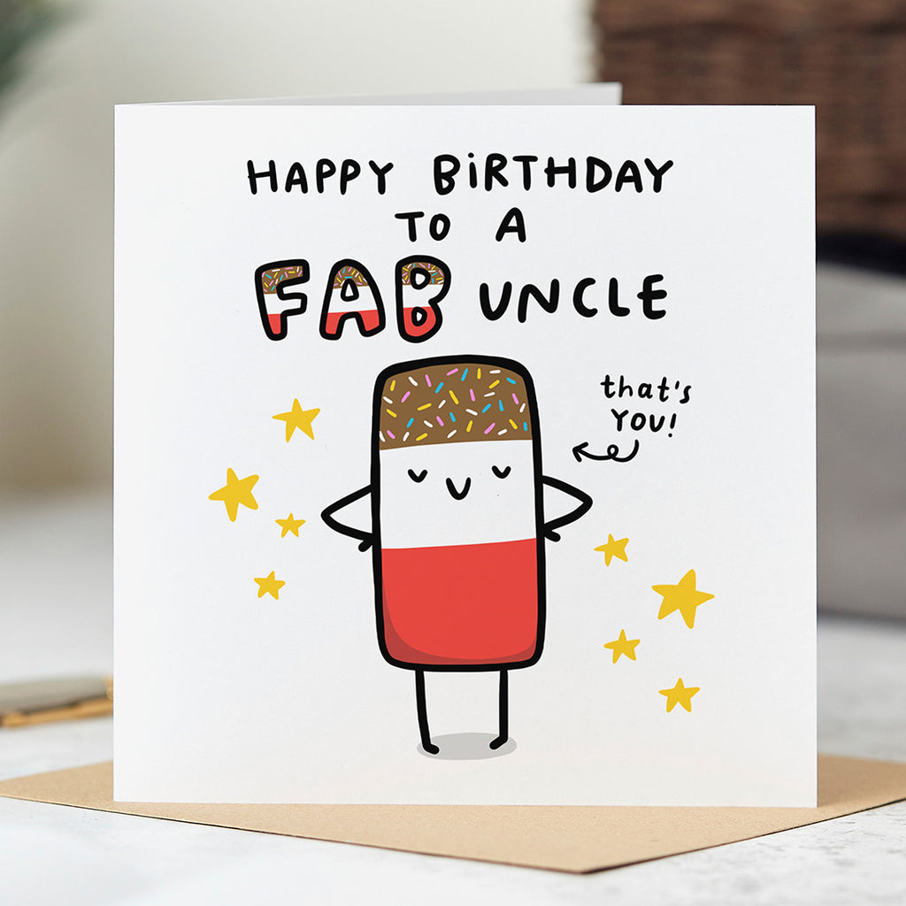 Fab Uncle Birthday Card