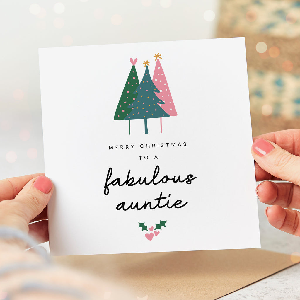 Auntie Fabulous Christmas Card