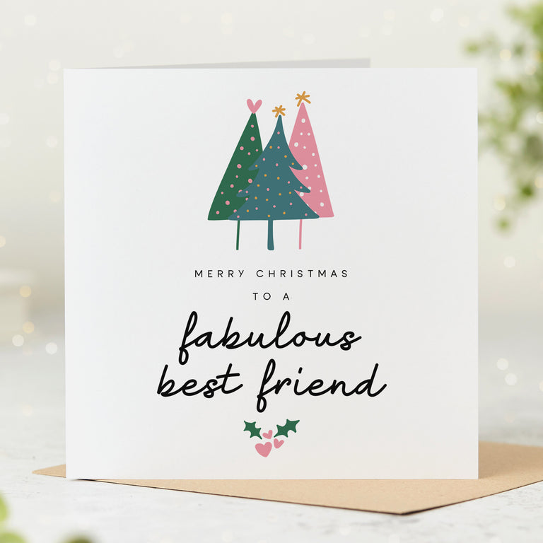 Best Friend Fabulous Christmas Card
