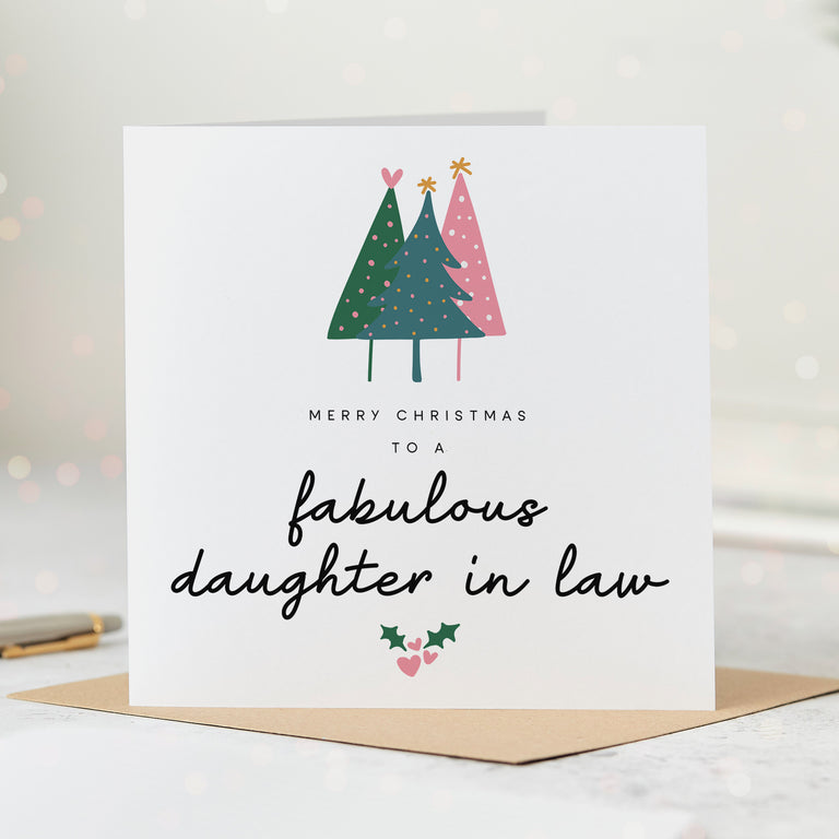 Daughter in Law Fabulous Christmas Card