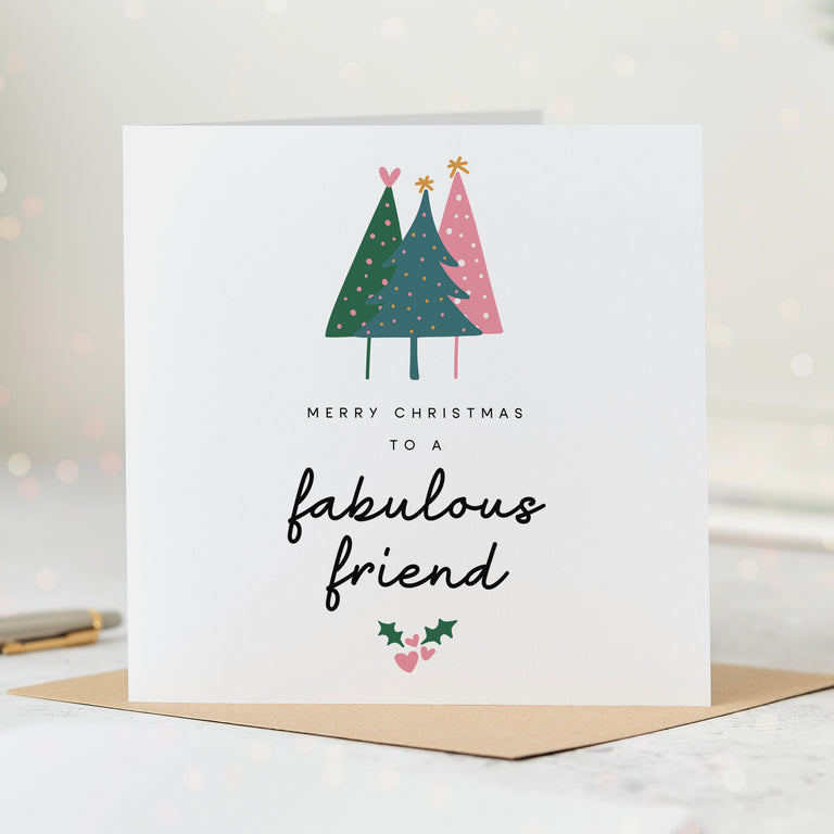 Friend Fabulous Christmas Card