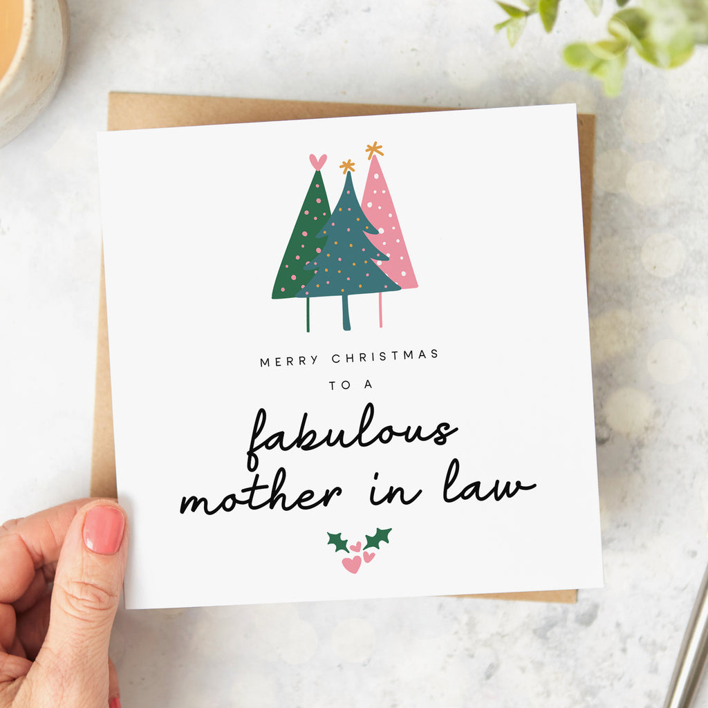Mother in Law Fabulous Christmas Card
