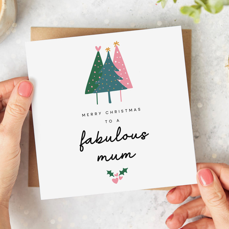 Mum Fabulous Christmas Card