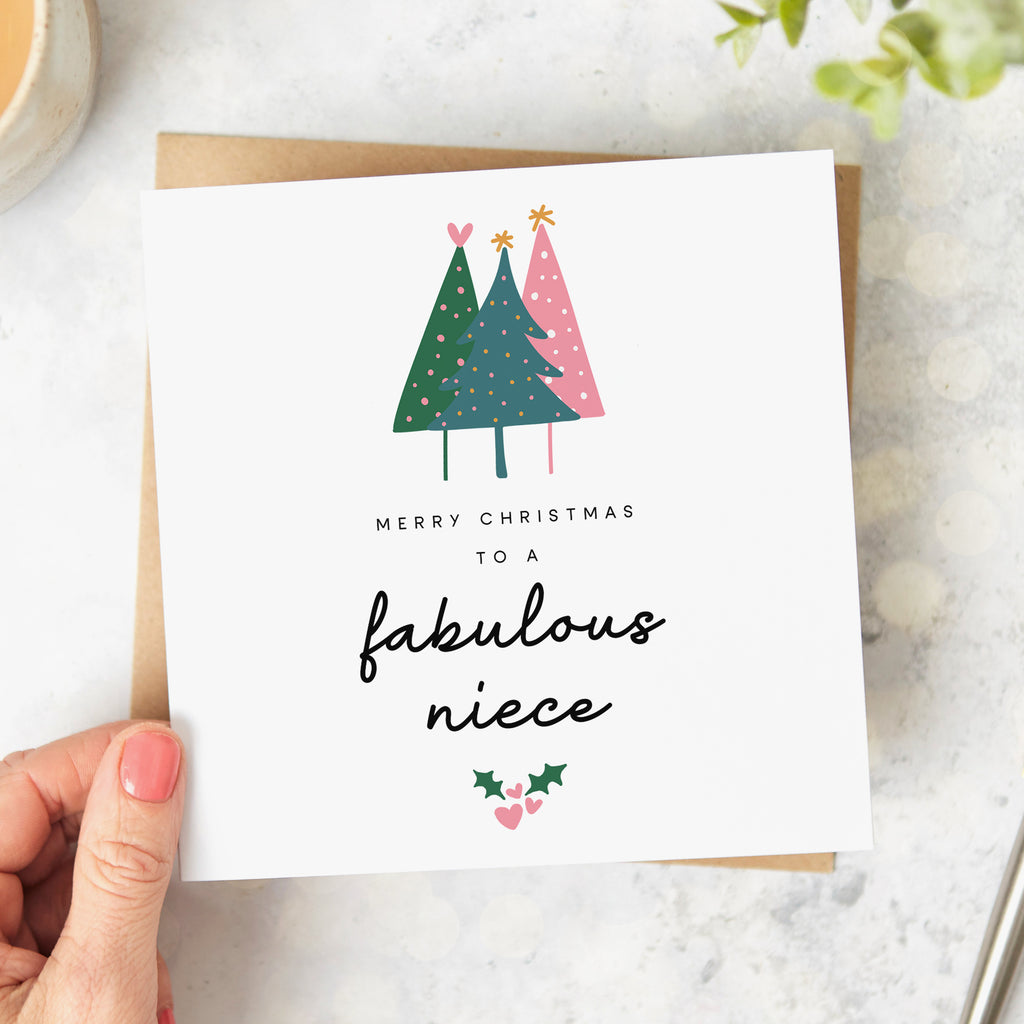 Niece Fabulous Christmas Card