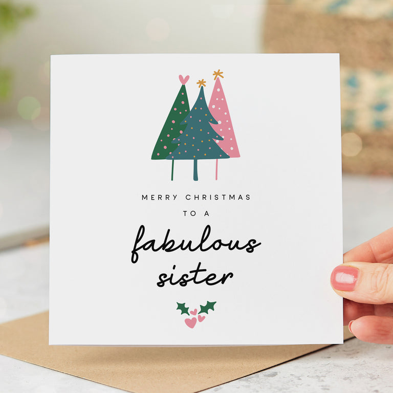 Sister Fabulous Christmas Card