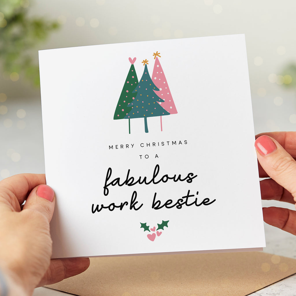 Work Bestie Fabulous Christmas Card