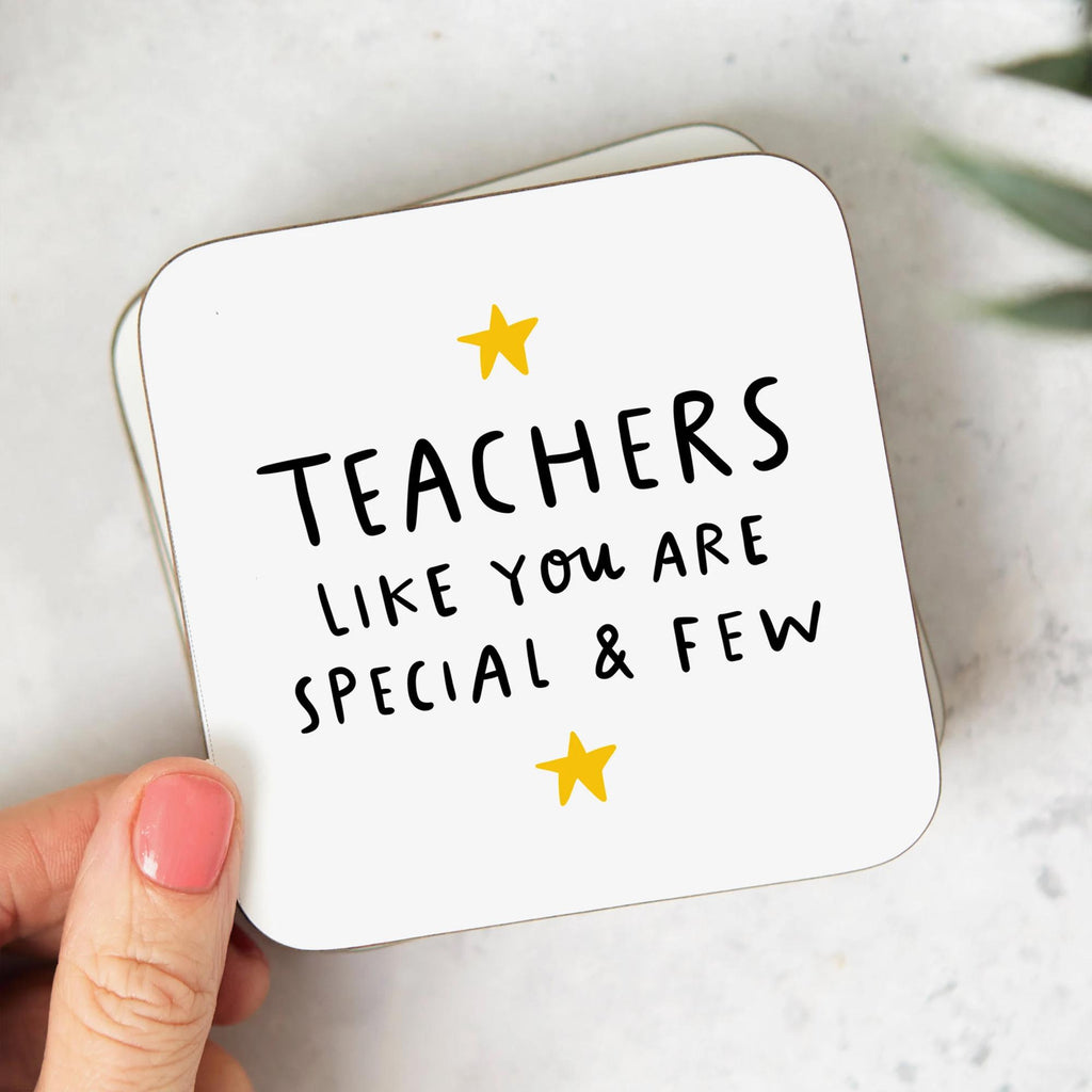 Teacher Thank You Gift Set | Mug, Coaster & Card Bundle | Fun Appreciation End of School Teacher Gift | Thank You Mug, Teachers Like You Coaster, Important Part Of My Story Card
