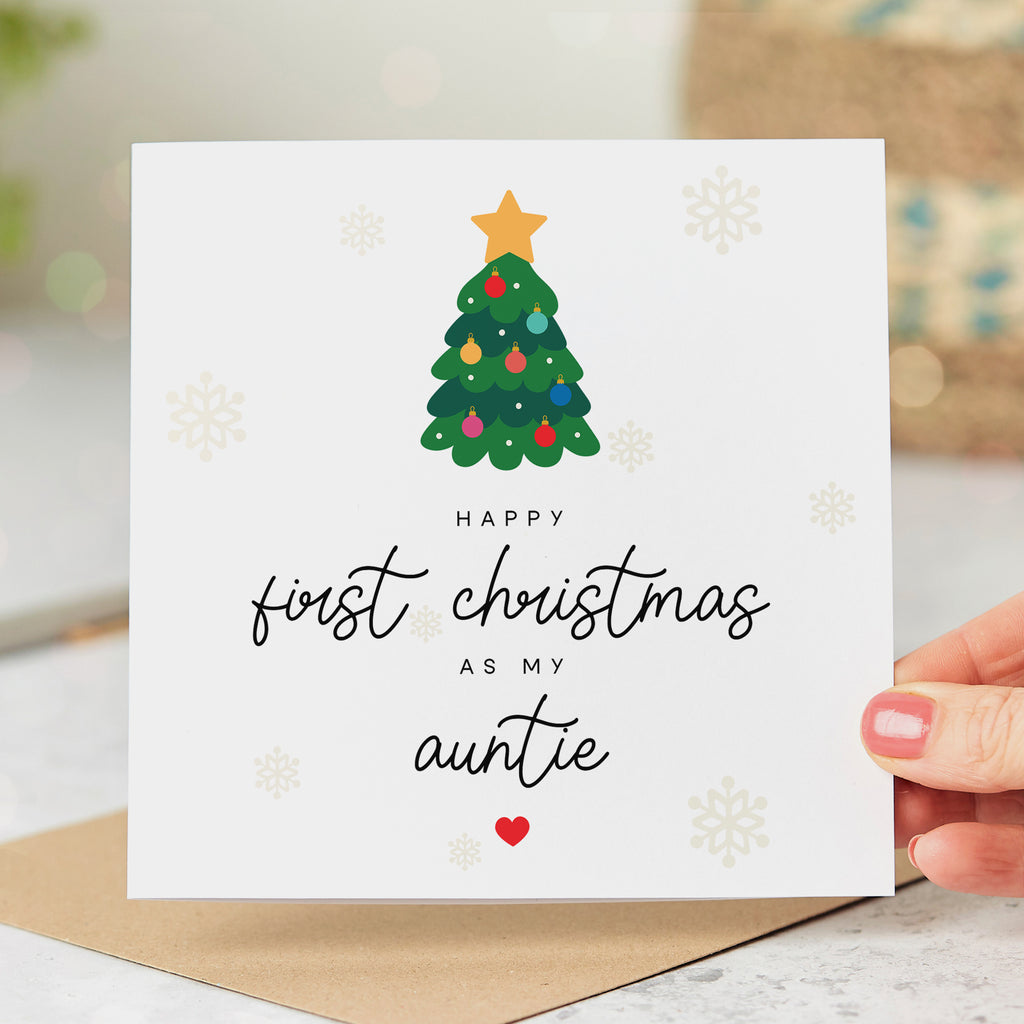 Auntie 1st Christmas Tree Card
