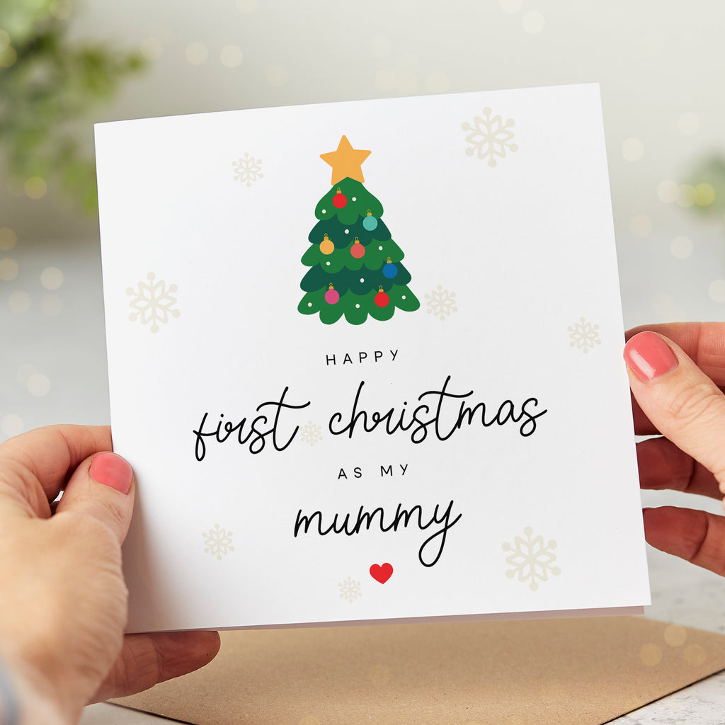 Mummy 1st Christmas Tree Card